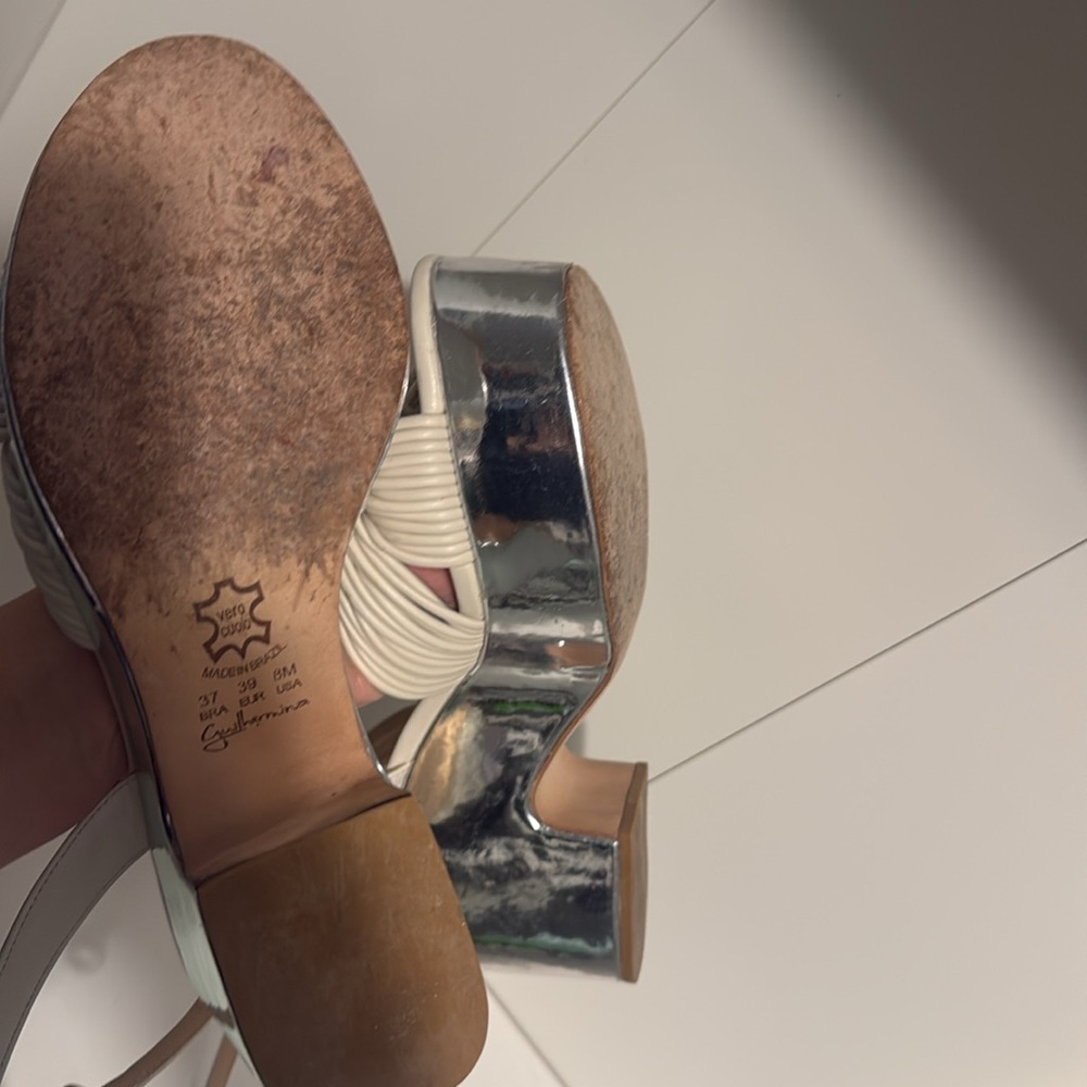 Guilhermina Knotted Platform Heels Size 8 - Picture 10 of 10